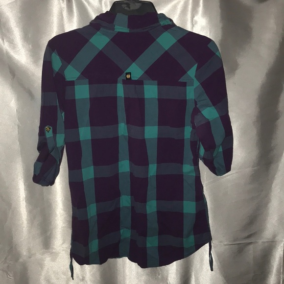 Apple 🍎 bottoms button up shirt Juniors size M - Picture 8 of 8
